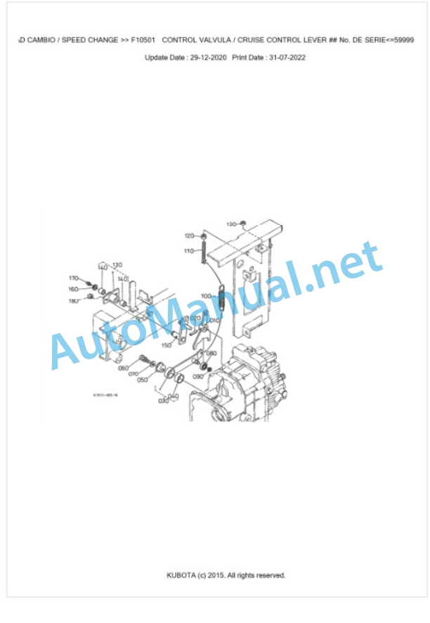 Kubota F3560 Parts Manual PDF BKIDA0231-4