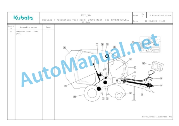 Kubota FUI_NA Parts Manual PDF-4