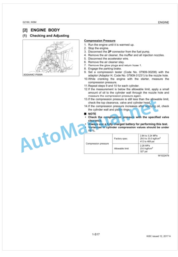 Kubota G2160, G2160-R48S, G2460G Workshop Manual PDF-2