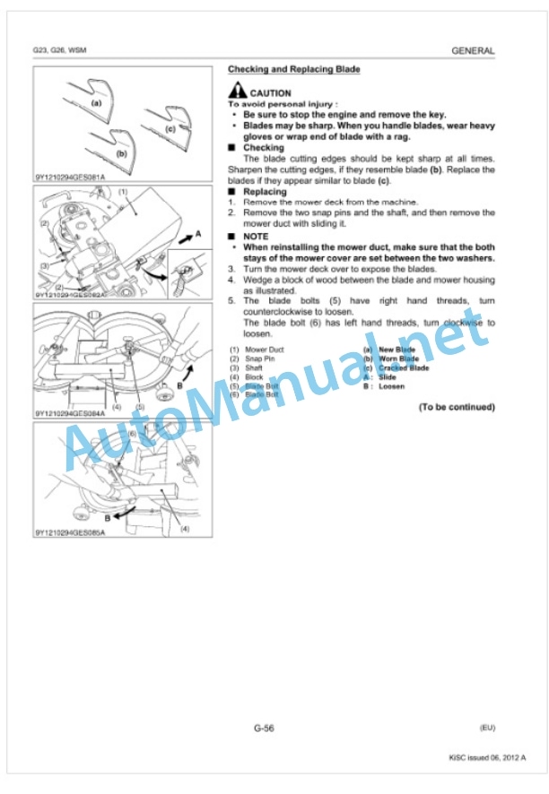 Kubota G23, G26 Workshop Manual PDF-2