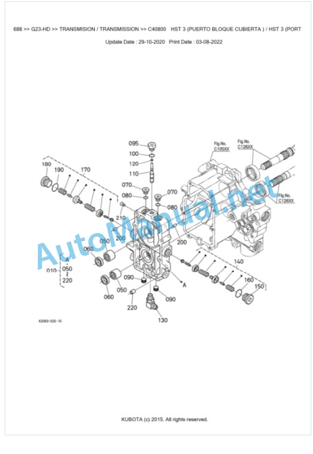 Kubota G23-HD Parts Manual PDF BKIDK0688-3