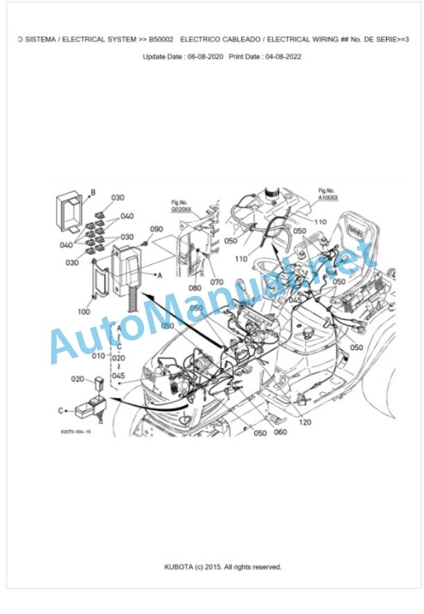 Kubota G23-II-LD Parts Manual PDF BKIDK5040-3