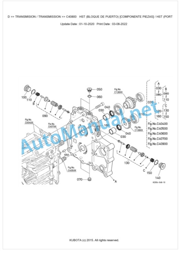 Kubota G231-LD Parts Manual PDF BKIDK5409-3