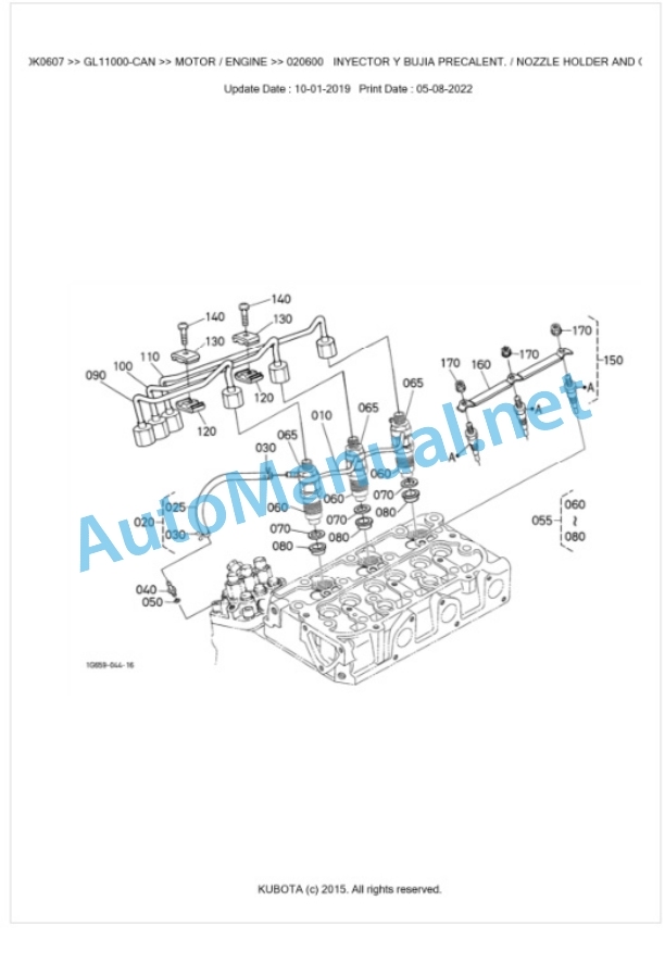 Kubota GL11000-CAN Parts Manual PDF BKIDK0607-3