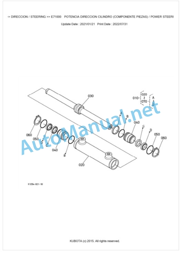 Kubota GR2120F Parts Manual PDF BKIDA5042-5