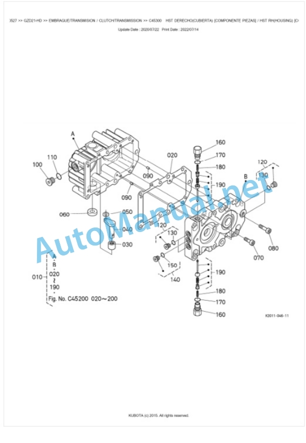 Kubota GZD21-HD Parts Manual PDF BKIDK0527-4