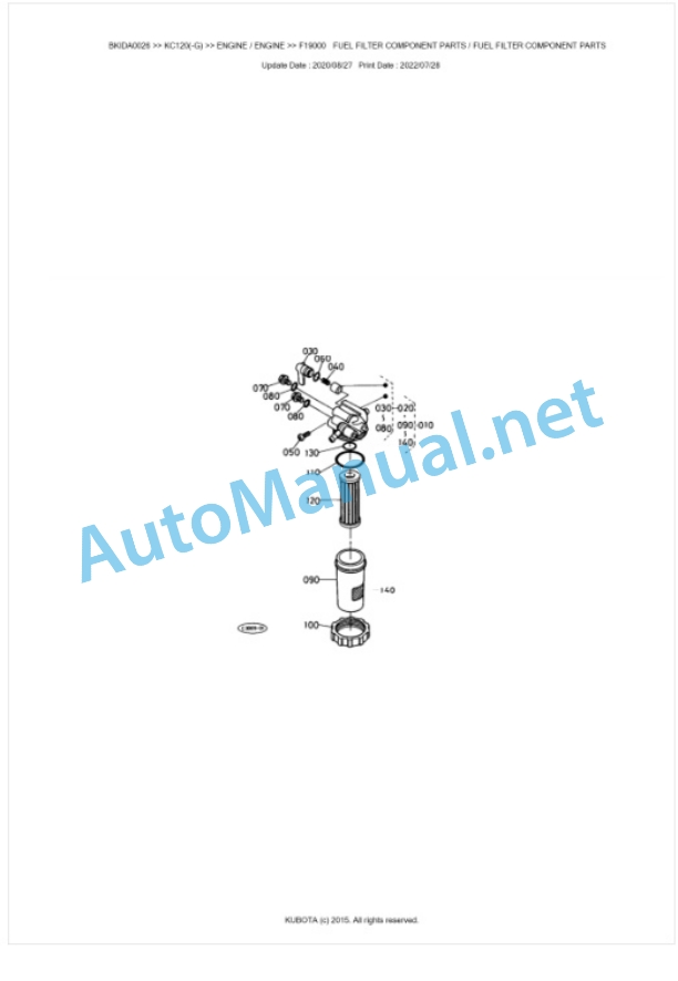 Kubota KC120(-G) Parts Manual PDF BKIDA0026-3