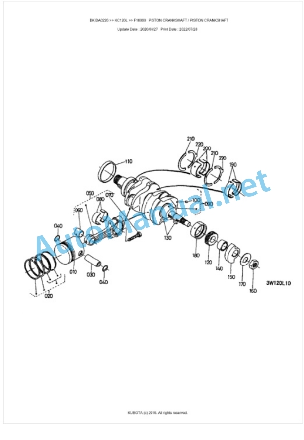 Kubota KC120L Parts Manual PDF BKIDA0226-2