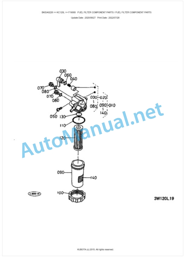 Kubota KC120L Parts Manual PDF BKIDA0226-3