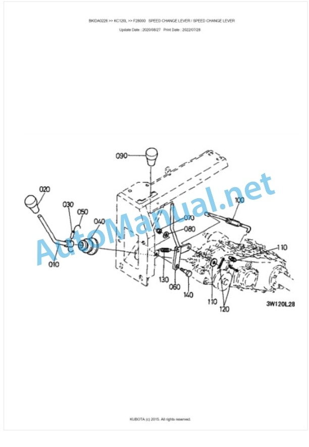 Kubota KC120L Parts Manual PDF BKIDA0226-4