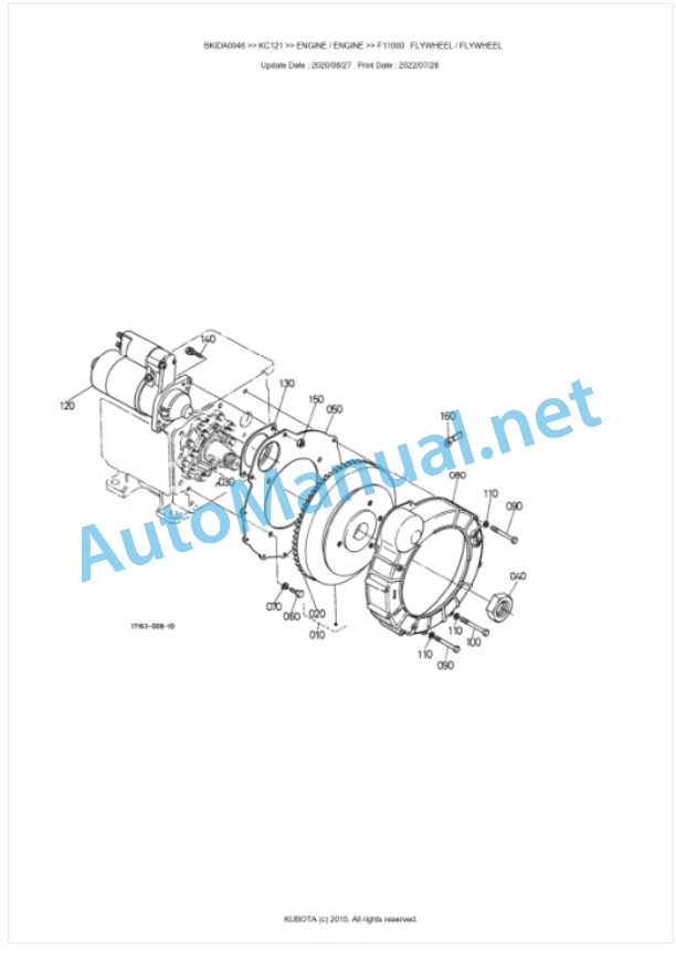 Kubota KC121 Parts Manual PDF BKIDA0046-2