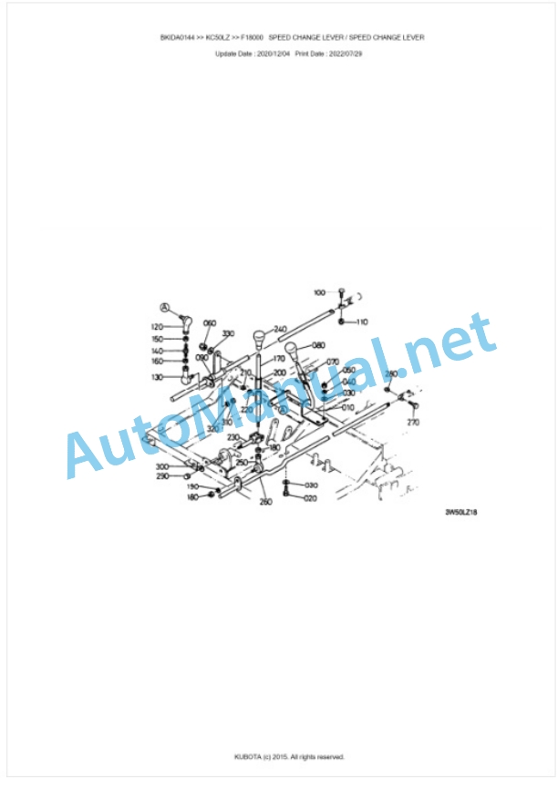 Kubota KC50LZ Parts Manual PDF BKIDA0144-4