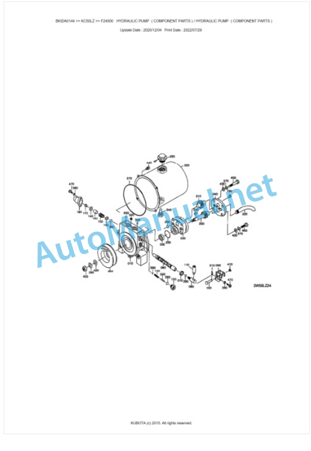 Kubota KC50LZ Parts Manual PDF BKIDA0144-5