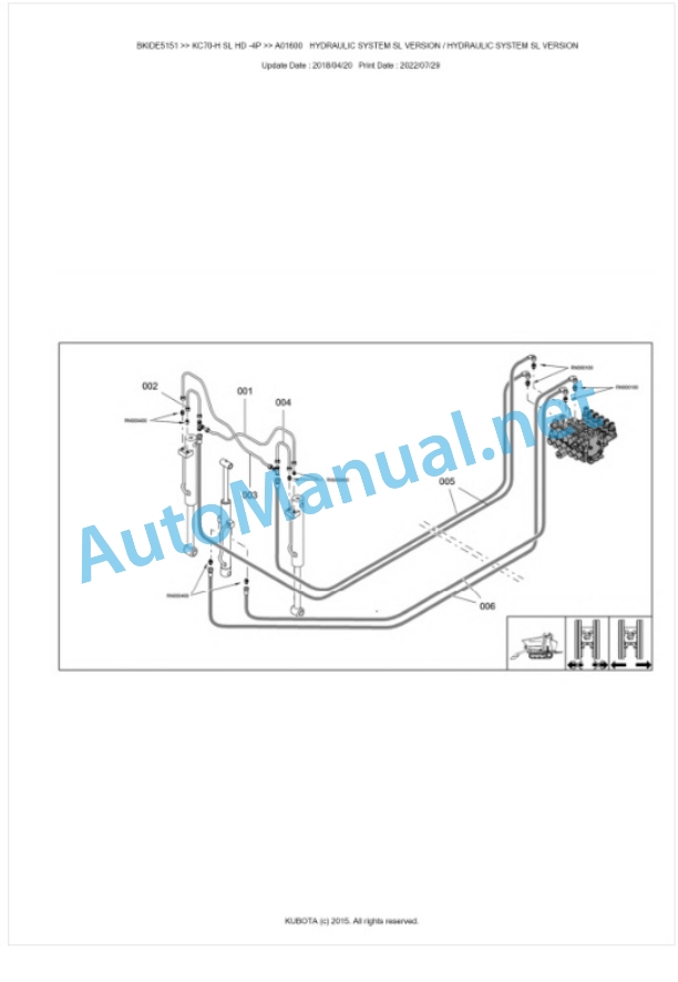 Kubota KC70-H SL HD -4P Parts Manual PDF BKIDE5151-4