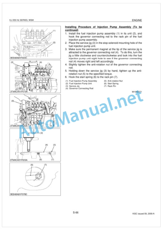 Kubota KJ-X 50 Heartz Series Diesel Engine Workshop Manual PDF-4