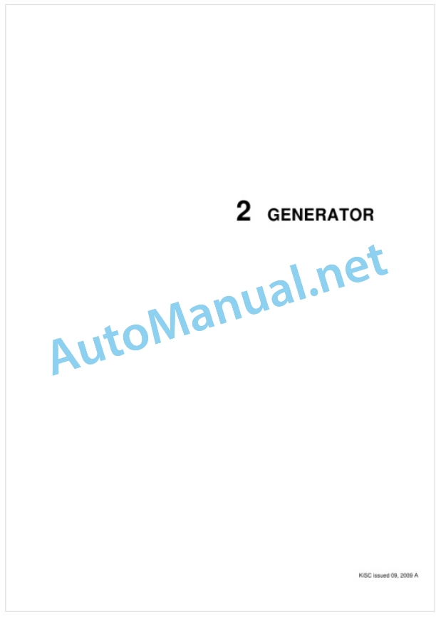 Kubota KJ-X 50 Heartz Series Diesel Engine Workshop Manual PDF-5