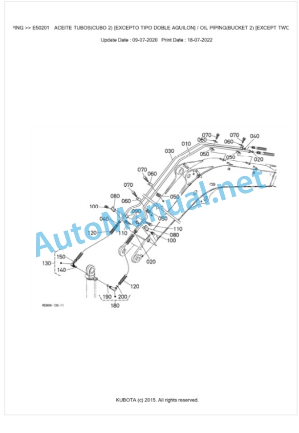 Kubota KX080-3 Parts Manual PDF BIKIDK0643-4