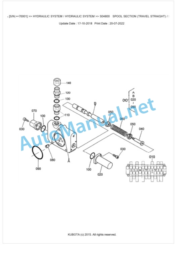 Kubota KX36-2ALPHA Parts Manual PDF BKIDA0259-3