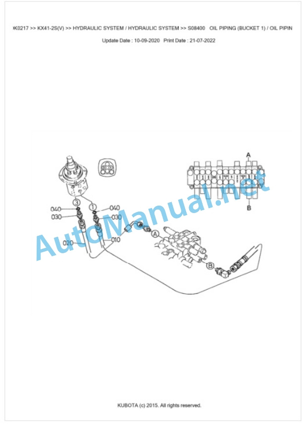 Kubota KX41-2S(V) Parts Manual PDF BKIDK0217-4