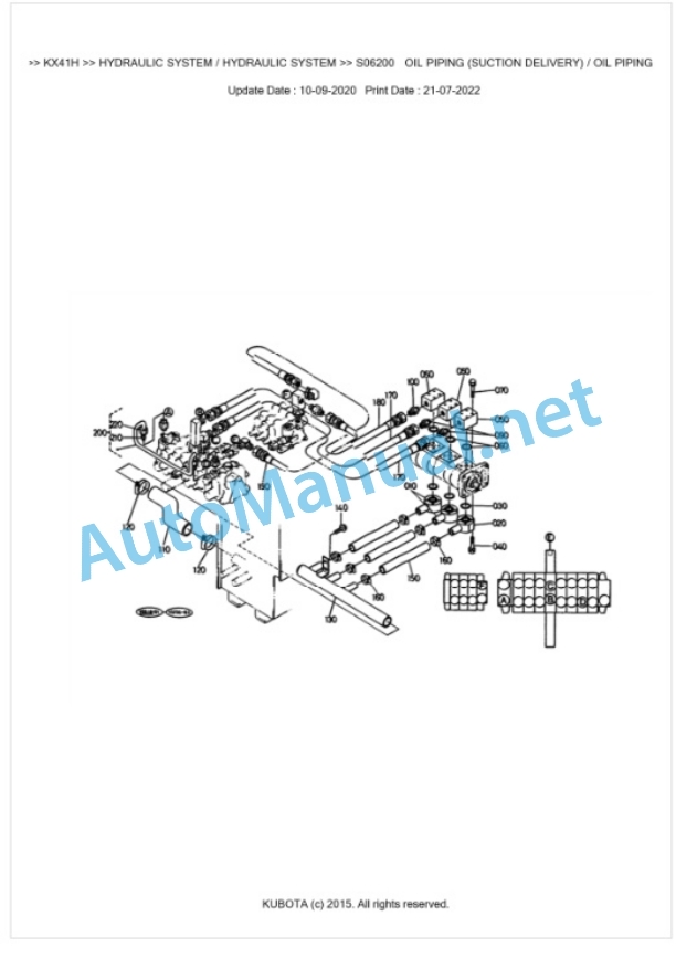 Kubota KX41H Parts Manual PDF BKIDK0187-4