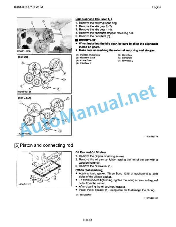 Kubota KX61-3, KX71-3 Service Chapter Excavator Workshop Manual PDF-3