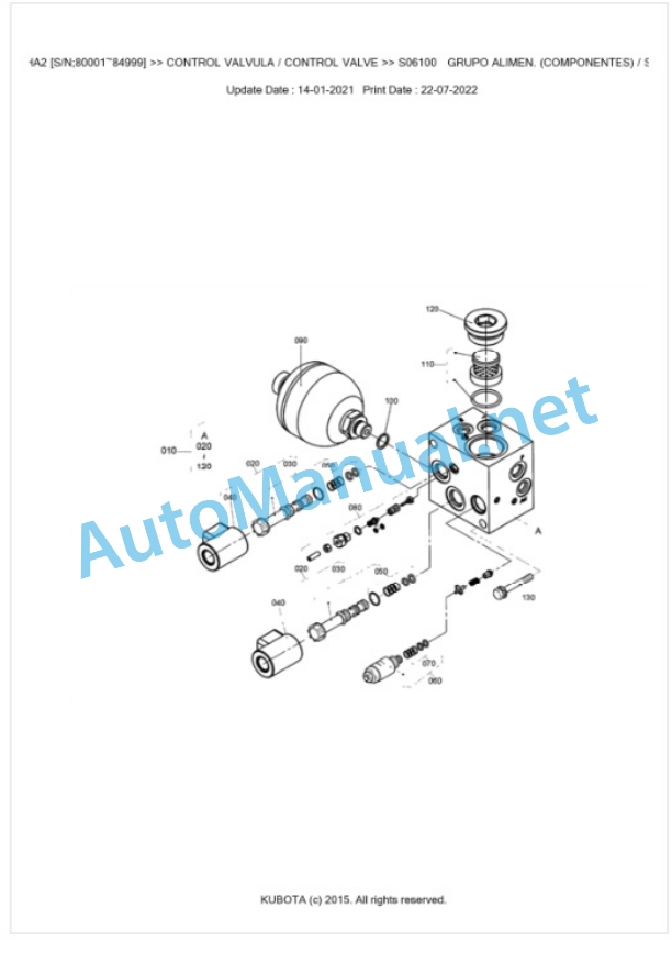 Kubota KX91-3ALPHA2 Parts Manual PDF BKIDA0406-3