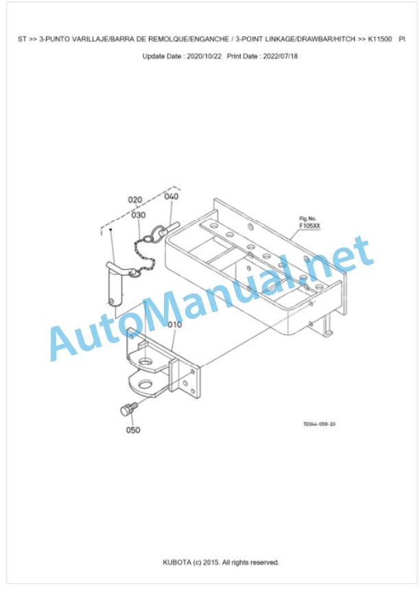 Kubota L1421HST Parts Manual PDF BKIDK5274-5