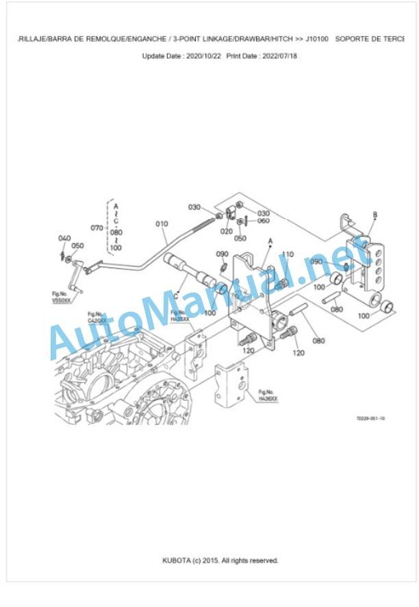 Kubota L2351DT Parts Manual PDF BKIDK5382-5