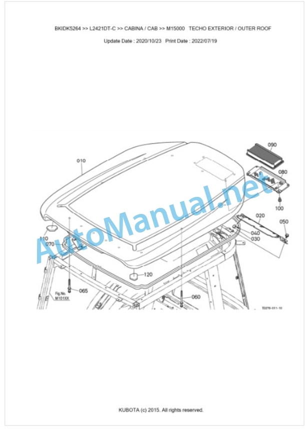 Kubota L2421DT-C Parts Manual PDF BKIDK5264-5