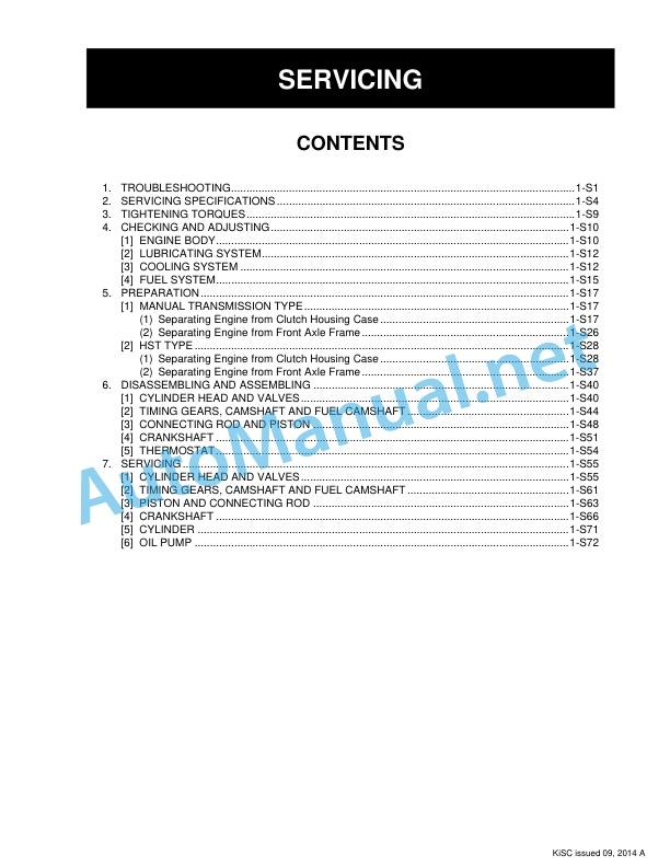 Kubota L2501 Tractor Workshop Manual PDF-2