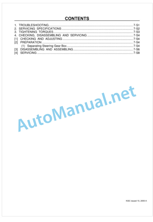 Kubota L2800, L3400 Tractor Workshop Manual PDF-5