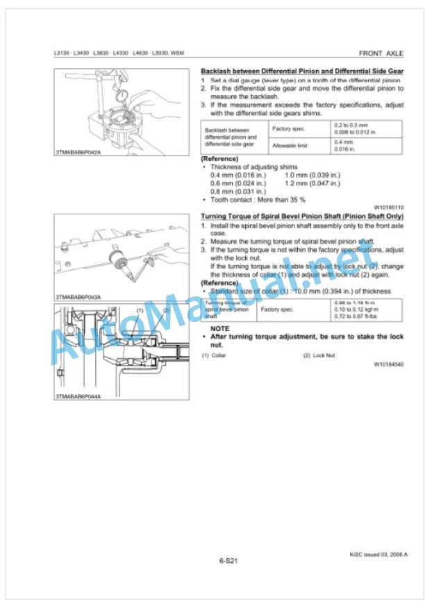 Kubota L3130, L3430, L3830, L4330, L4630, L5030 Tractor Workshop Manual PDF-4