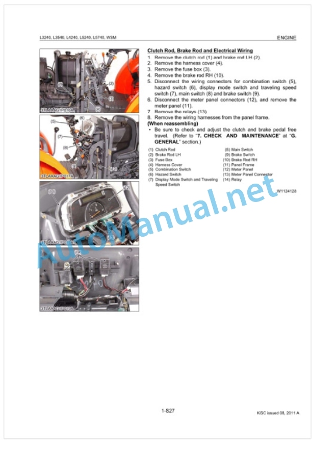 Kubota L3240, L3540, L4240, L5240, L5740 Tractor Workshop Manual PDF-2