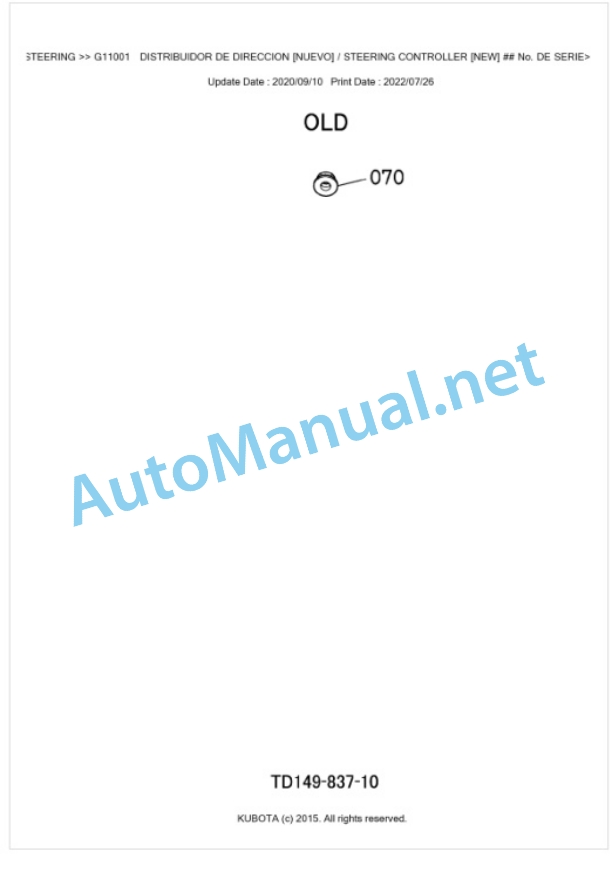 Kubota L3540, L4240 Parts Manual PDF BKIDK0649-4