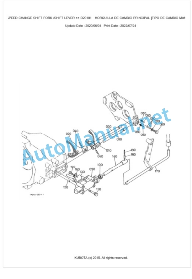 Kubota L3600-C, L4200-C Parts Manual PDF BKIDK0095-3