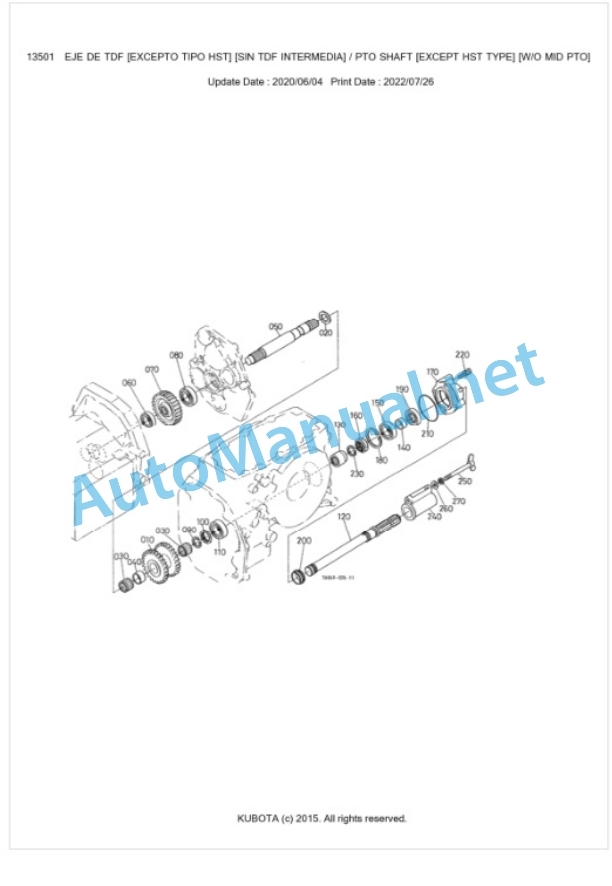 Kubota L3600-C, L4200-C Parts Manual PDF BKIDK0097-3