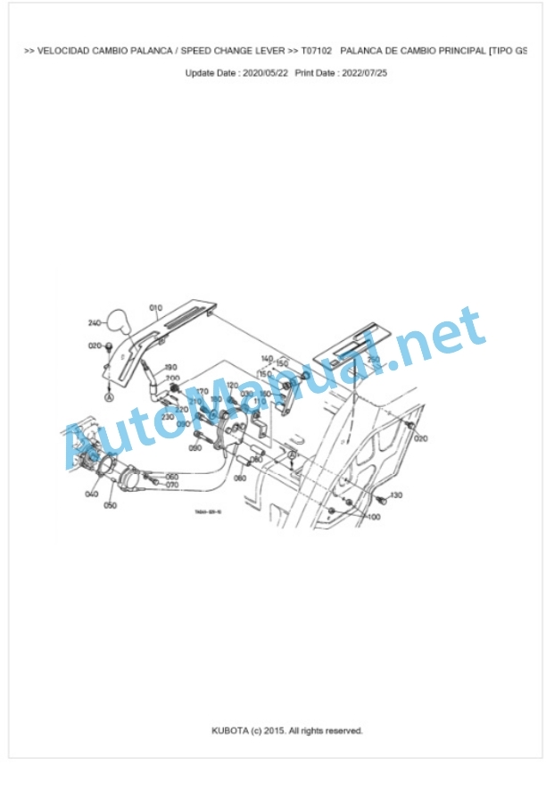 Kubota L3600, L4200 (Old Model) Parts Manual PDF BKIDK0127-3