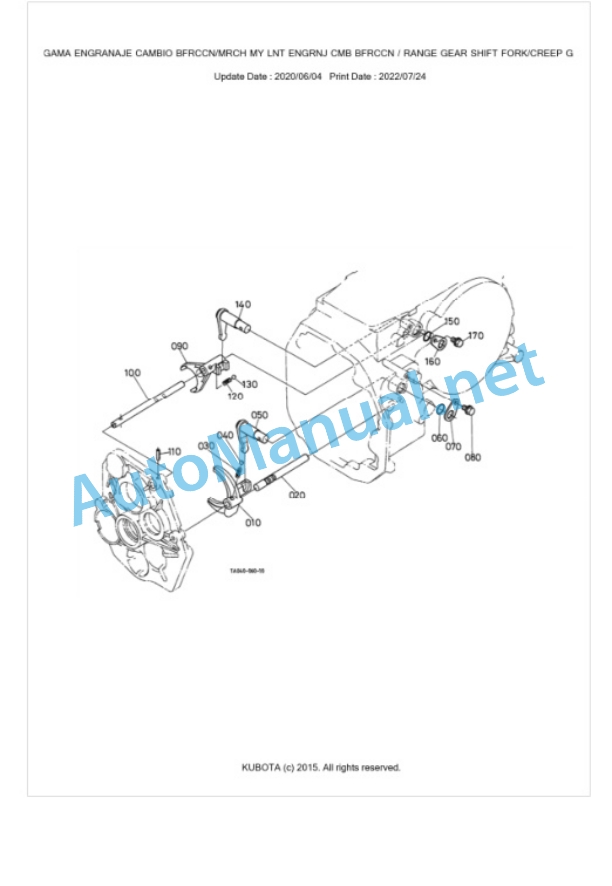 Kubota L3600, L4200 Parts Manual PDF BKIDK0094-3