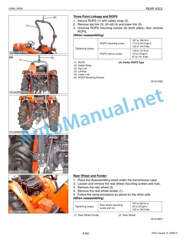 Kubota L3800 Tractor Workshop Manual PDF-4