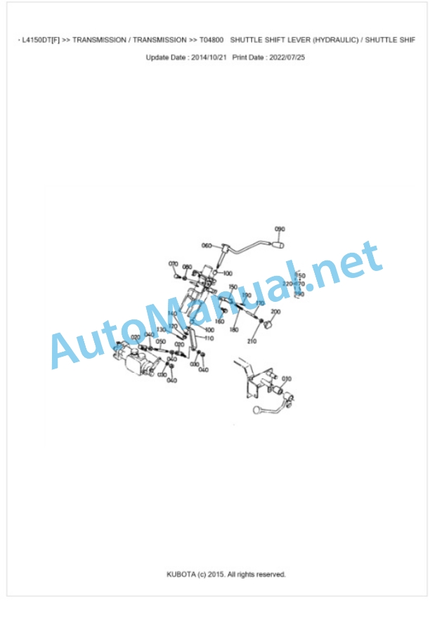 Kubota L4150DT[F] Parts Manual PDF BKIDK0141-4