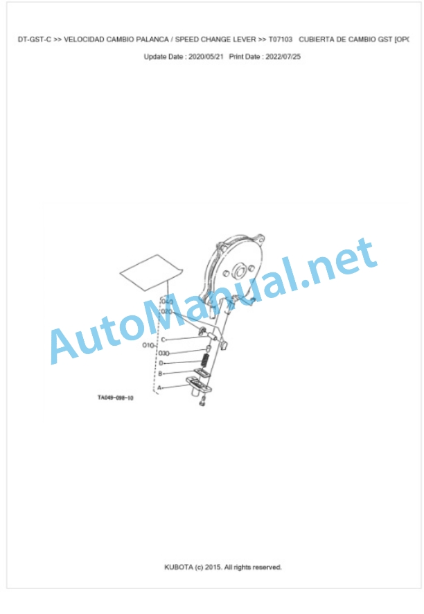 Kubota L4200-C (Old Model) Parts Manual PDF BKIDK0126-3