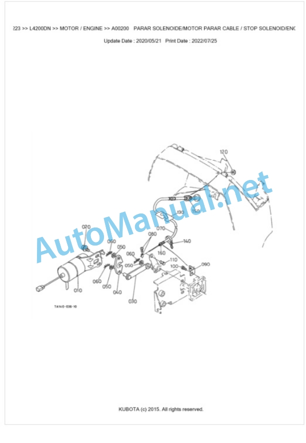 Kubota L4200DN Parts Manual PDF BKIDK0223-2