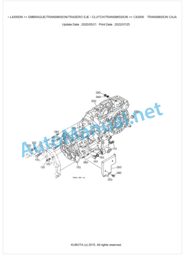 Kubota L4200DN Parts Manual PDF BKIDK0223-3