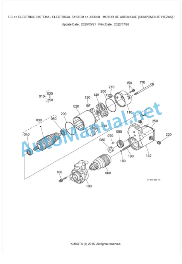 Kubota L4240DT-C Parts Manual PDF BKIDK0647-2