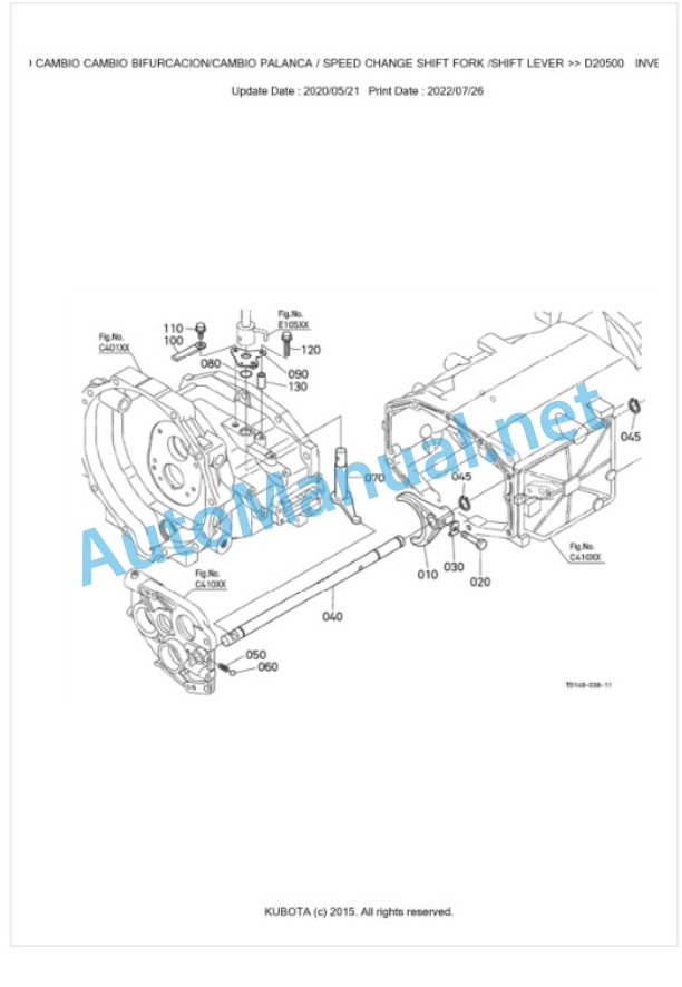 Kubota L4240DT-C Parts Manual PDF BKIDK0647-3