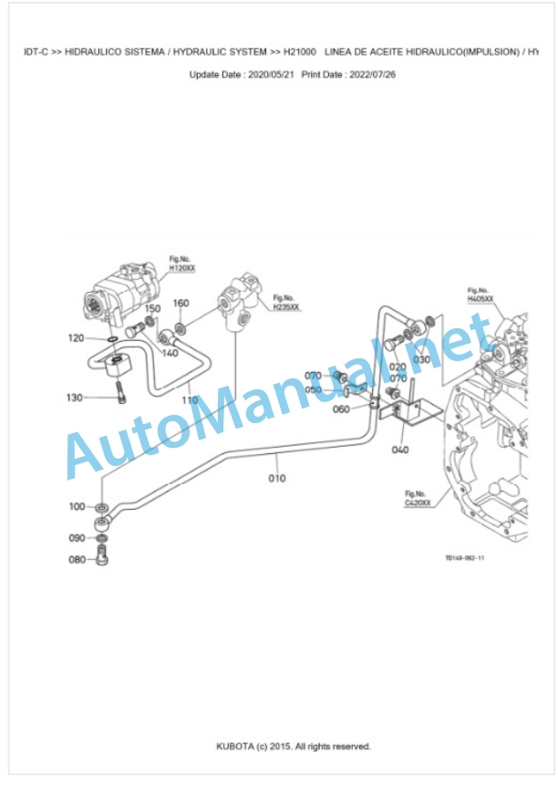 Kubota L4240DT-C Parts Manual PDF BKIDK0647-4