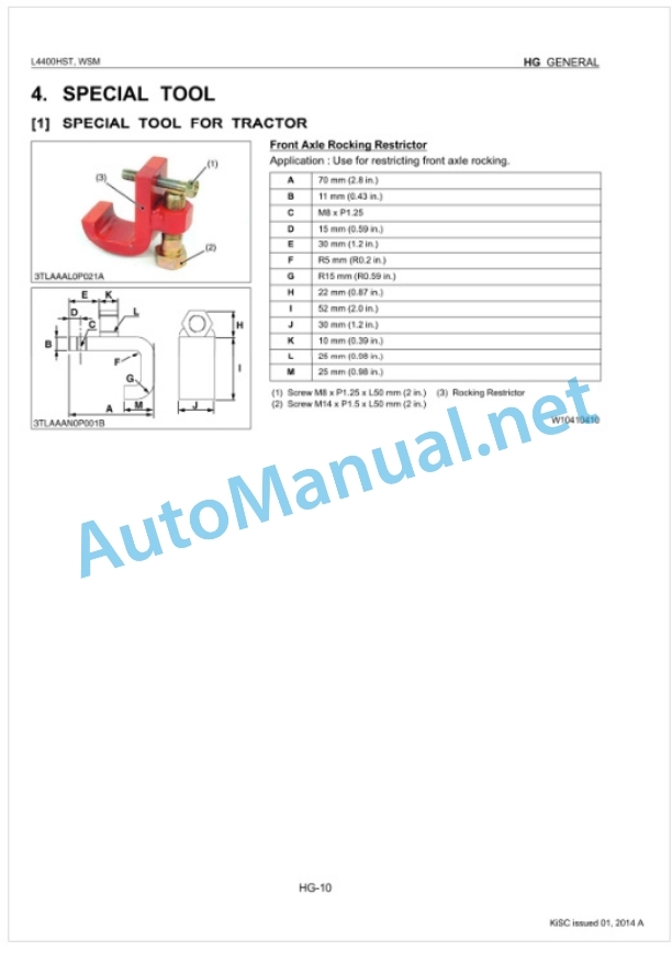 Kubota L4400HST Supplement Tractor Workshop Manual PDF-2