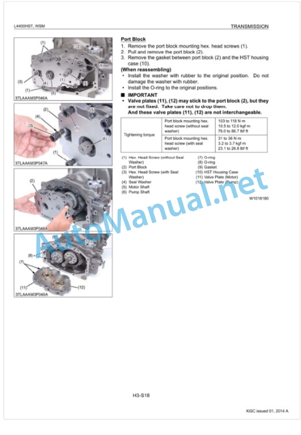 Kubota L4400HST Supplement Tractor Workshop Manual PDF-4