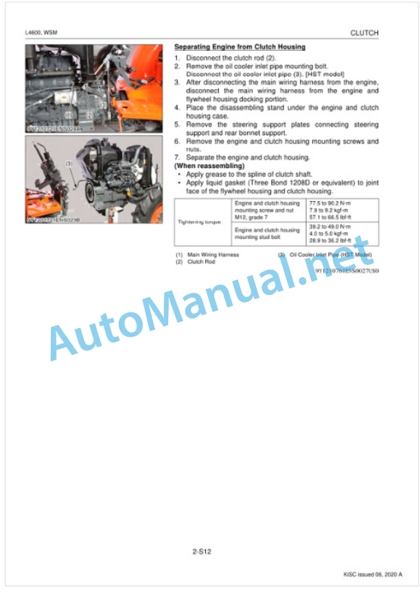 Kubota L4600 Tractor Workshop Manual PDF-3