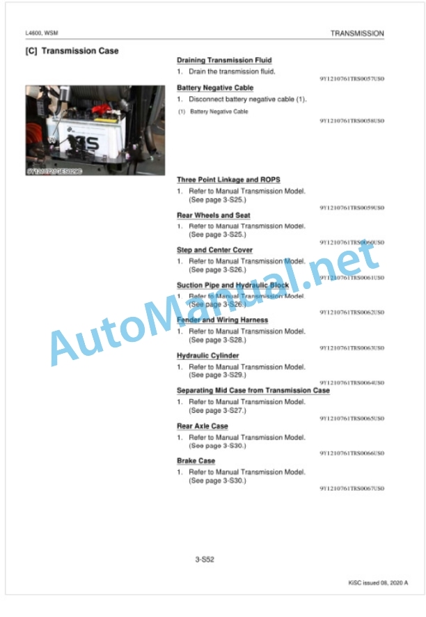 Kubota L4600 Tractor Workshop Manual PDF-4